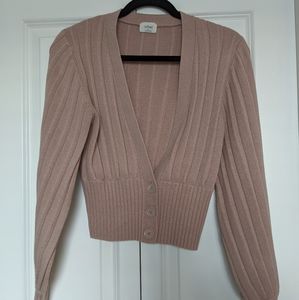 Aritzia Wilfred New Plunge Front Cardigan